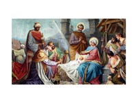 Adoration of the Shepherds and the Magi Fine Art Print