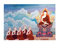 Paintings of Life of Gautama Buddha Fine Art Print