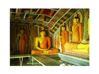 Buddha Statues Ibbagala Viharay Fine Art Print