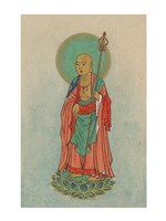 Buddha Standing on a Lotus Fine Art Print