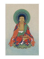 Buddha Sitting on a Lotus Fine Art Print