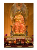 Statue of Buddha in a Temple Fine Art Print
