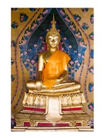 Statue of Buddha in a temple, Wat Arun, Bangkok, Thailand Fine Art Print
