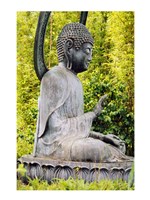 USA, California, San Francisco, Golden Gate Park, Buddha Statue Fine Art Print