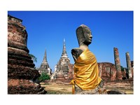 Buddha at a temple, Wat Phra Si Sanphet, Ayutthaya, Thailand Fine Art Print