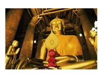 Statue of Buddha, Wat Phanan Choeng, Ayutthaya, Thailand Fine Art Print