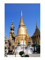 Stupas at theTemple of the Emerald Buddha, Bangkok, Thailand Fine Art Print