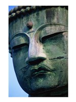 Close-up of a statue of Buddha, Daibutsu, Kamakura, Tokyo, Japan Fine Art Print