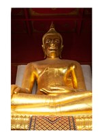 Statue of Buddha, Ayutthaya, Thailand Fine Art Print