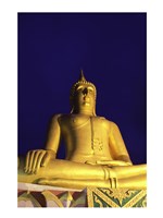 The Statue of Buddha, Wat Phra Yai, Ko Samui, Thailand Fine Art Print