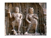 Bodhisattva and Guardian Statues, Luoyang, China Fine Art Print
