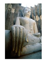 Seated Buddha, Wat Si Chum, Sukhothai, Thailand Fine Art Print