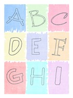 12" x 16" Alphabet Art
