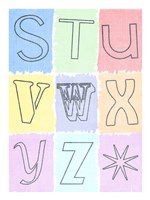 Alphabet III Fine Art Print