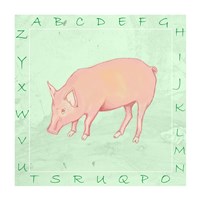Pig Alphabet Fine Art Print