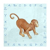 Monkey Alphabet Fine Art Print