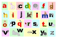 Animal Alphabet Fine Art Print