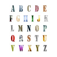 Alphabet Poster Fine Art Print
