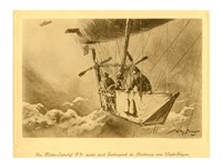 Gondola of the P II Reporting Arrival of a Wright flyer Fine Art Print