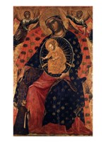 Madonna and Child with two Votaries Fine Art Print