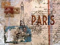 Paris Postcard by SD Graphics Studio - 24" x 18", FulcrumGallery.com brand