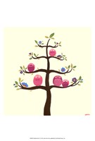 Orchard Owls V Fine Art Print