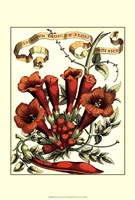 Ribbon Florals IV Fine Art Print