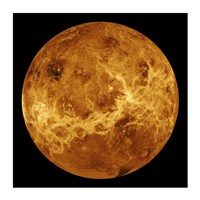 Venus Globe Framed Print