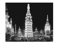 Night in Luna Park, Coney Island, NY Fine Art Print