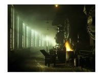 Locomotives Roundhouse Fine Art Print