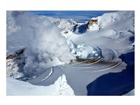 Fumarole on Mount Redoubt, Alaska, USA - various sizes