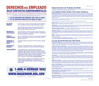 Employee Rights on Government Contracts Spanish Version 2012 Fine Art Print