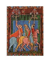 St. Albans Psalter, The Three Magi following the star - various sizes