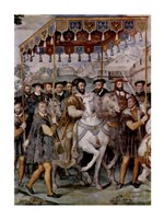 The Solemn Entrance of Emperor Charles V, Francis I of France Fine Art Print