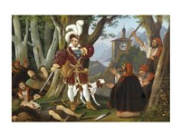 Emperor Maximilian I, with the Robbers Fine Art Print