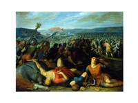 Batavians Defeating Romans on the Rhine Fine Art Print