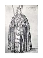 Study for the painting of Charlemagne Fine Art Print