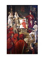 Philip I, the Handsome, Conferring the Order of the Golden Fleece on his Son Charles of Luxembourg Fine Art Print