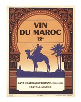 Morocco's Wine Label Fine Art Print