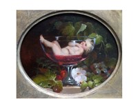 Cupid in a Wine Glass Fine Art Print