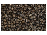 Close-up of coffee beans - various sizes