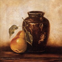 Crock with Pears Fine Art Print
