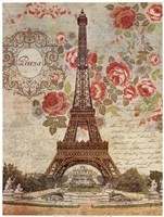 18" x 24" Eiffel Tower Art