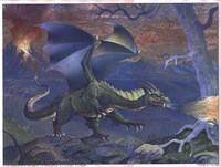 8" x 6" Dragon Art