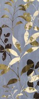 Leaves On Blue I by Wild Apple Studio - 8" x 20"