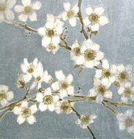 Silver Blossoms I Fine Art Print