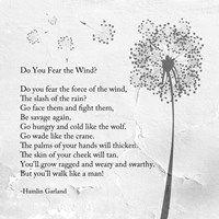 Hamlin Garland - Do You Fear the Wind Fine Art Print