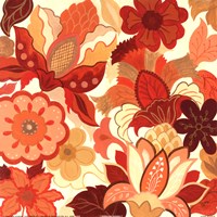 Vermillion Garden I Fine Art Print