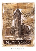 New York by Marta Gottfried Wiley - 20" x 28"