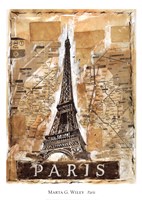 Paris by Marta Gottfried Wiley - 20" x 28"